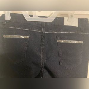 Black Jeans with Rhinestones/Studs